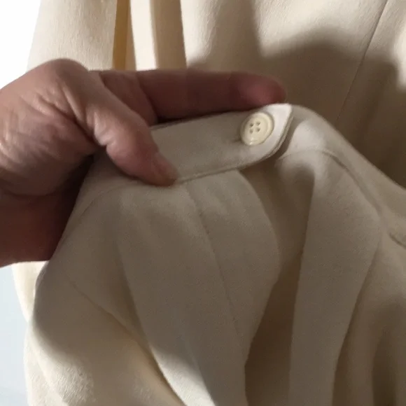 Kasper A.S.L. Petite cream 3 button front blazer career pantsuit size 10P - Picture 7 of 7